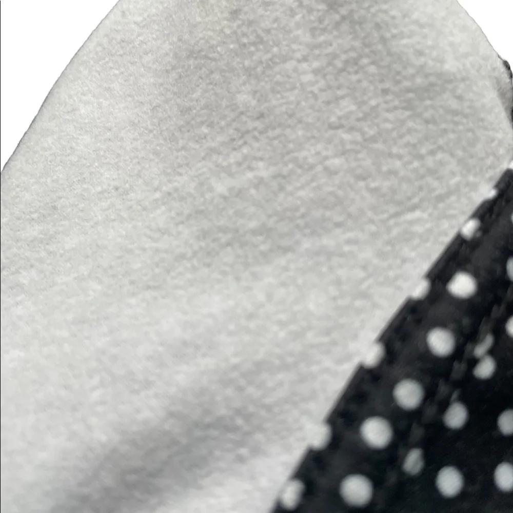 Nike Pro Half Zip Dry Fit Training Top. Black/White Dot Long Sleeved. Size S - Picture 9 of 9